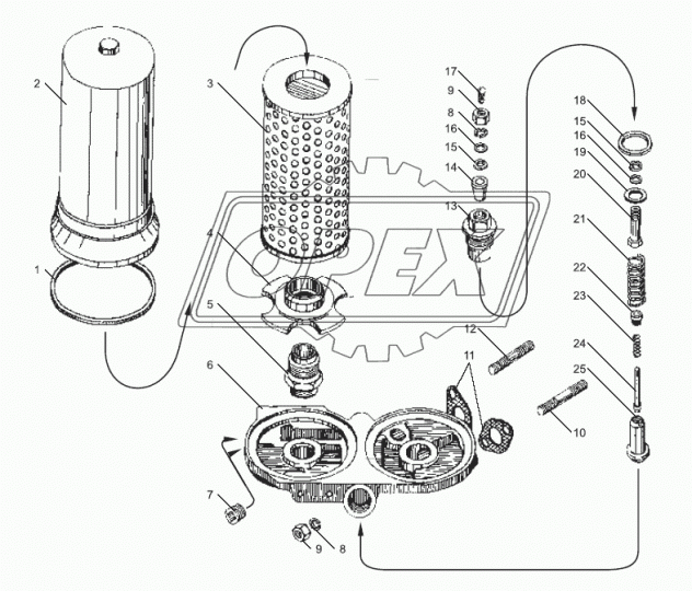 840.1012039-15 Фильтр масляный (элемент) ф113,Н=232 МАЗ,УРАЛ,,Камаз (дв.ЯМЗ,Камаз-Евро) Автофильтр